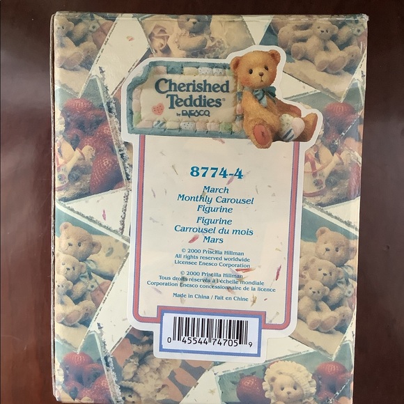 Cherished Teddies March Carousel Figurine - Picture 3 of 3